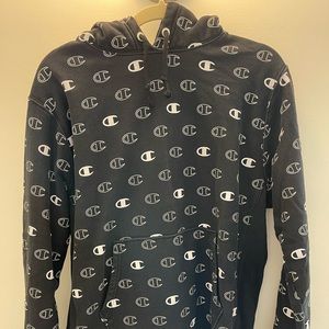 Blue champion hoodie (fits medium/small)